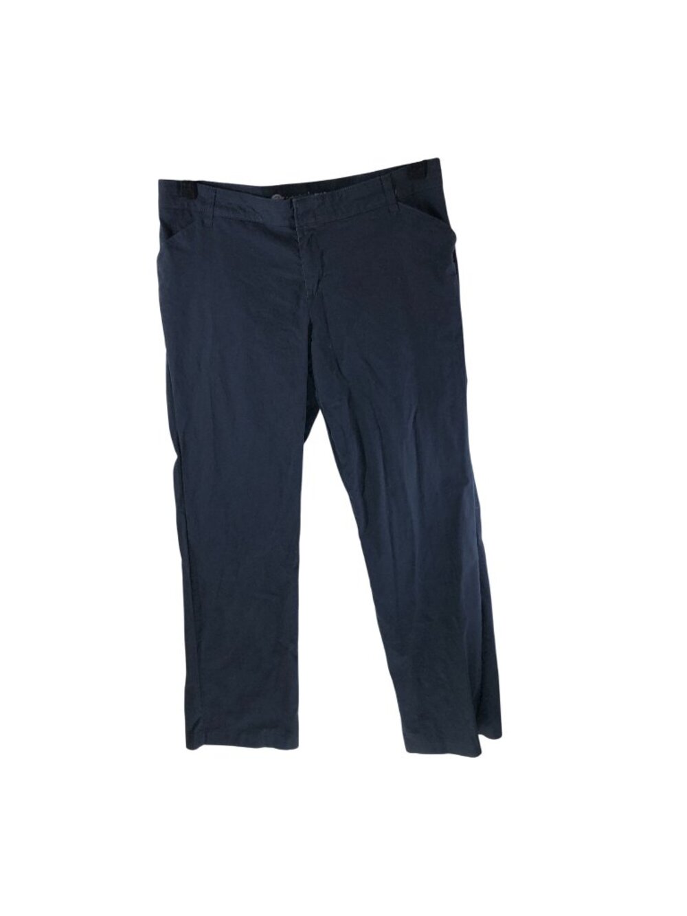 Dickies Womens Relaxed Straight Stretch Twill Pants Navy Blue 16L Long